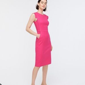 J. Crew Pink Resume Dress in Linen, Size 8